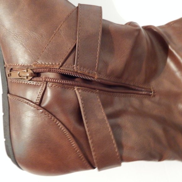 Rampage knee high brown boots- Like New- Size 8.5 - Picture 4 of 6